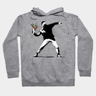 Banksy Flowers Street Artist Graffiti Hoodie